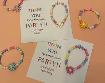 Thankyou For Coming / Kinder-Gastgeschenke / Freundschaftsarmband / Blumen / Partygeschenk