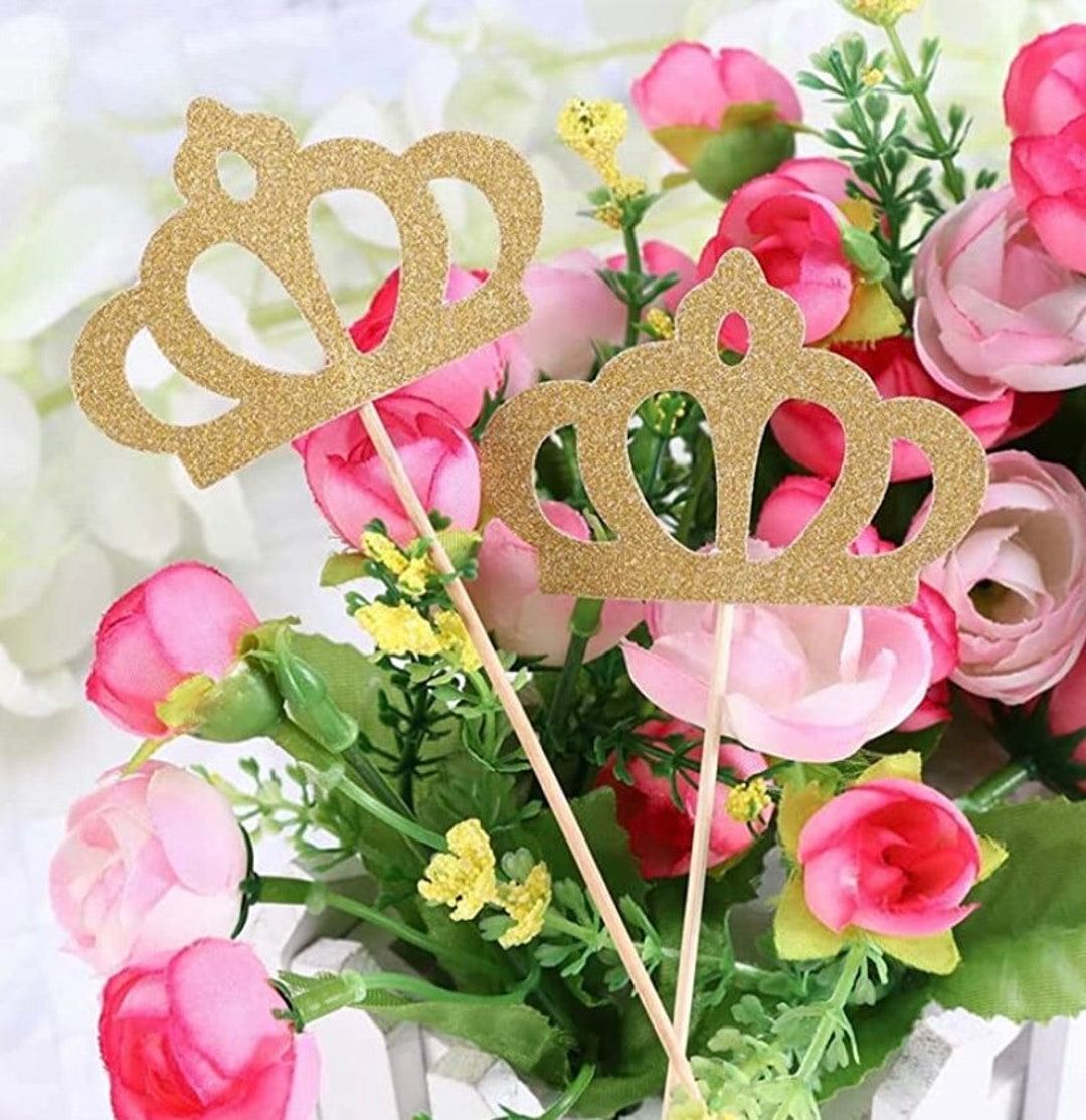 Kings Coronation Cupcake Toppers / Crown Cupcake Toppers / Etsy UK