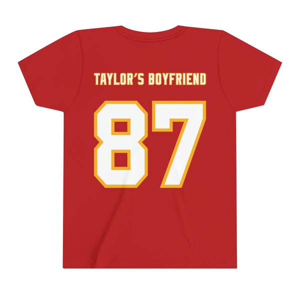 Kids Taylor's Boyfriend #87 Kansas City Shirt Jersey ... Youth Short Sleeve Tee