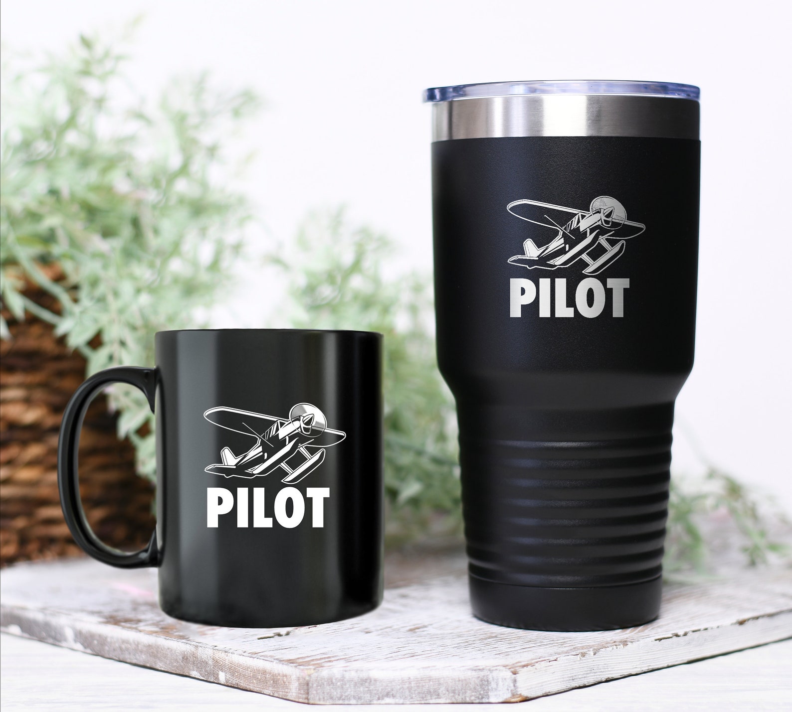Pilot Funny Pilot Mug Airplane Tumbler Seaplane Gift Pilot Etsy