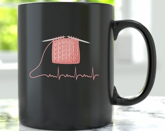 Quilting Heartbeat Funny Sewing Mug, Quilt Tumbler, Quilting Gift, Sewing Gift For Her, Quilting Gift For Him