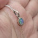 A Very Pleasing Natural Ethiopian Opal Pendent with Chain 925 SS. EOPL626