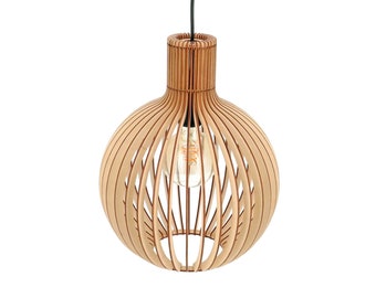 Estilo escandinavo moderno / Iluminación de techo / Pantalla de lámpara de madera / Lámpara de madera / Luz colgante / Lámpara de techo decorativa / Lámpara moderna / Pantalla de lámpara