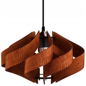 Modern Scandinavian Style/ Ceiling Lighting/ Wood Lamp Shade Wood Lamp / Pendant Light / Decorative Ceiling Lamp / Modern Lamp/ Lamp Shade/ imagem 1