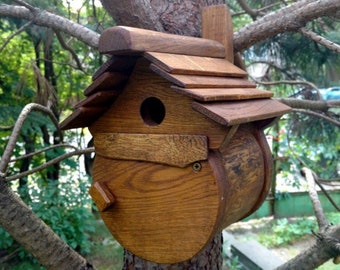 Birdhouse/ Wooden Bird House/ Bird box/ Bird Feeder/ Bird Houses for the outdoors/ Nesting Boxes/ Birdhouse Outdoor Handmade/