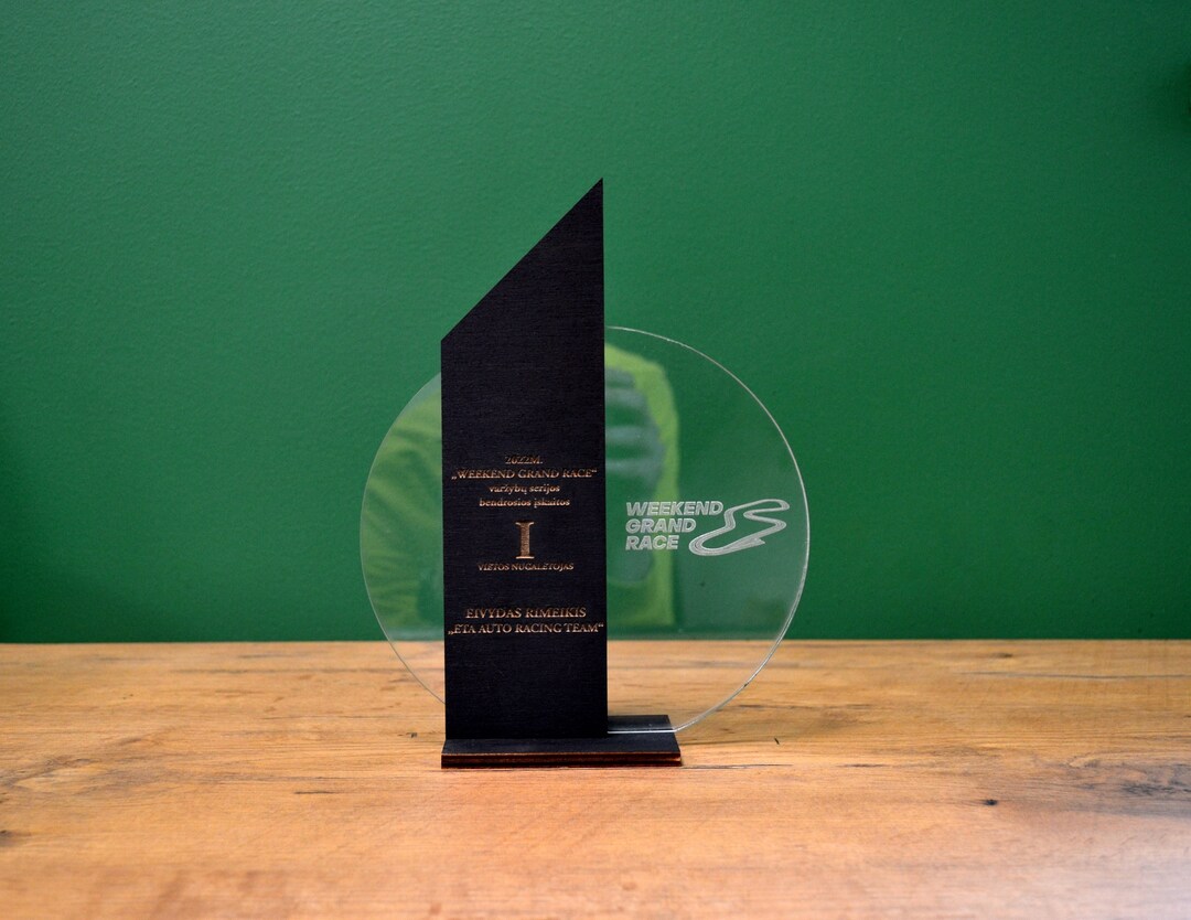Modern Black Trophy/ Personalised Award/ Custom Trophy/ Recognition