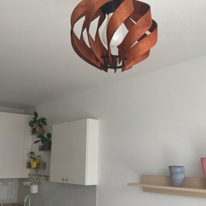 Modern Scandinavian Style/ Ceiling Lighting/ Wood Lamp Shade Wood Lamp / Pendant Light / Decorative Ceiling Lamp / Modern Lamp/ Lamp Shade/ image 4