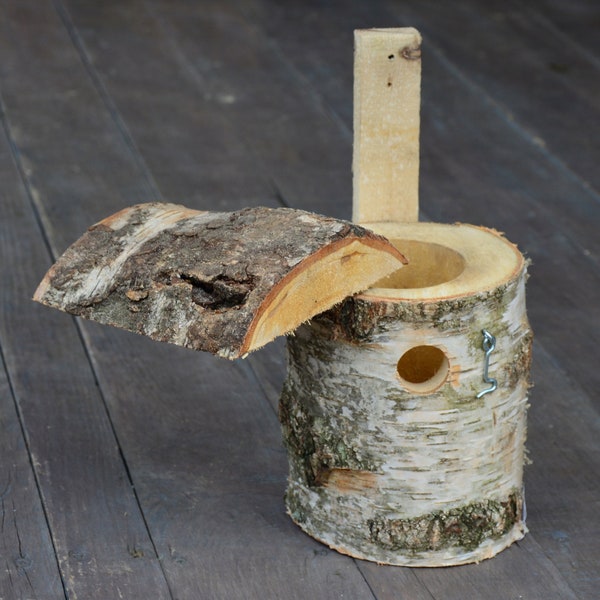 Cabane à oiseaux/ Nichoir en bois/ Mangeoire à oiseaux/ Nichoirs pour l'extérieur/ Nichoirs pour l'extérieur/ Nichoir d'extérieur fait main/