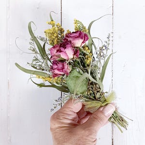 Mini Dried Flower Bouquet: Colorado Grown, Natural Colors