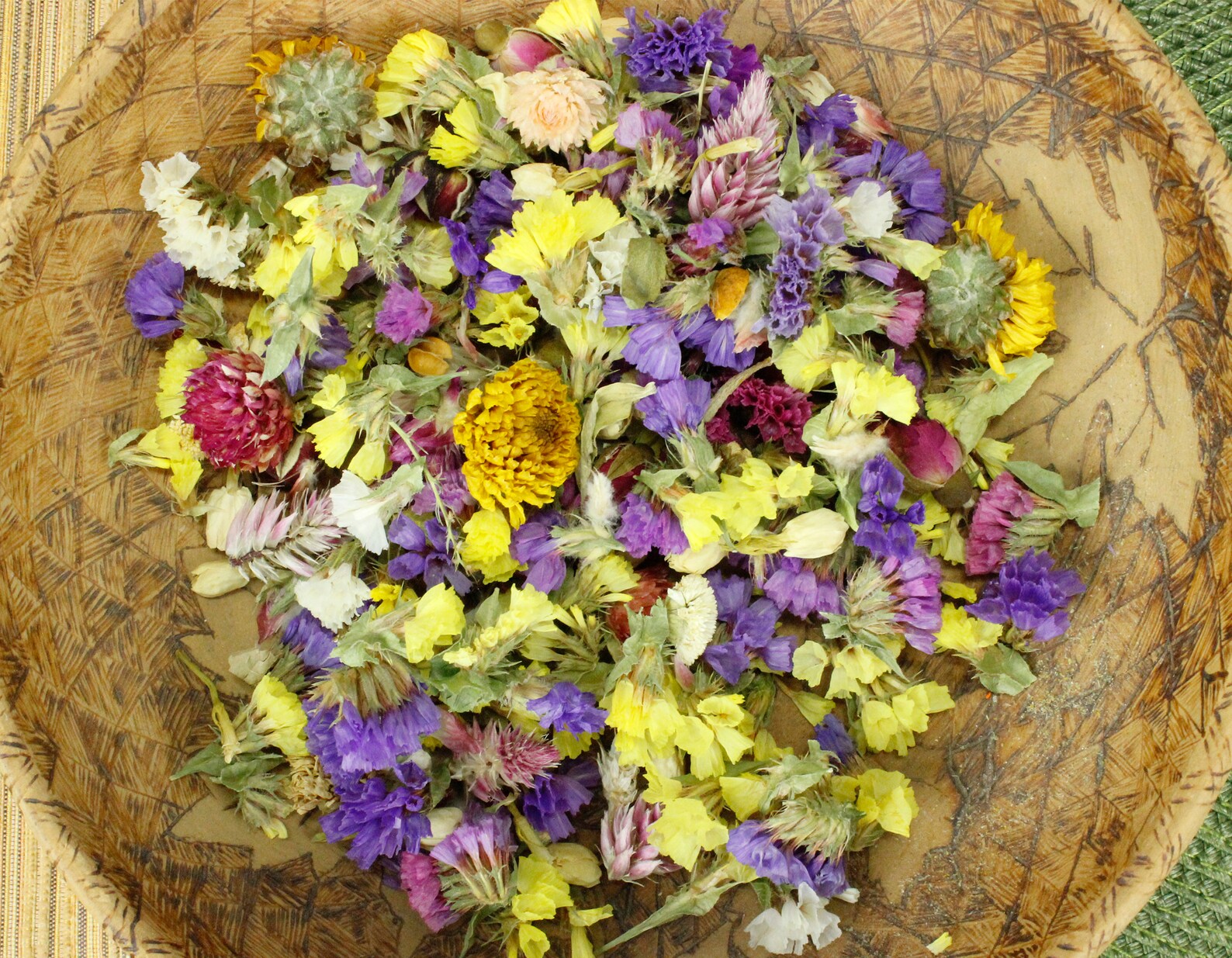 Dried Flower Heads Craft Flowers Potpourri Flowers Flower Etsy