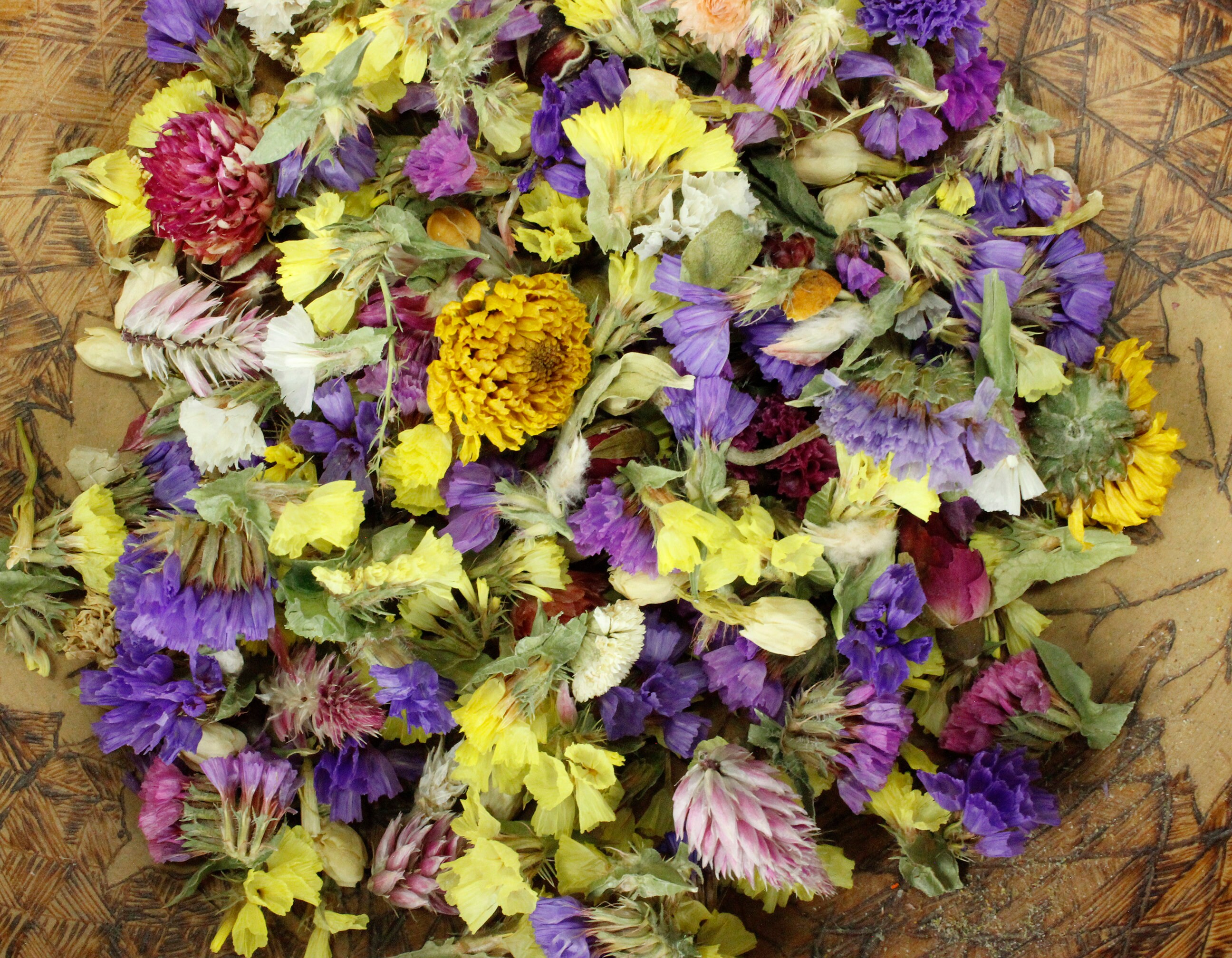 Dried Flower Heads Craft Flowers Potpourri Flowers Flower Etsy