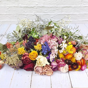 Mixed Dried Flower Stems: Colorado Grown, DIY Crafts - 100/200 Piece Box