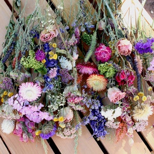 Dried Flowers, Short Stem Dried Flowers, Dried Flower Box, Loose Dried Flowers