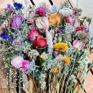 Dried Flowers, Long Stem Dried Flowers, Dried Flower Craft, Loose Dried Flowers