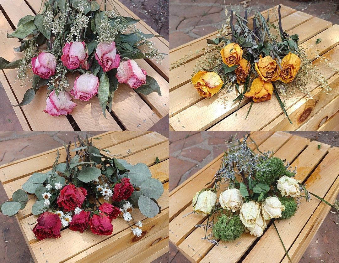 DIY Dried Rose Bouquet, Loose Dried Flowers, Dried Flowers - Etsy