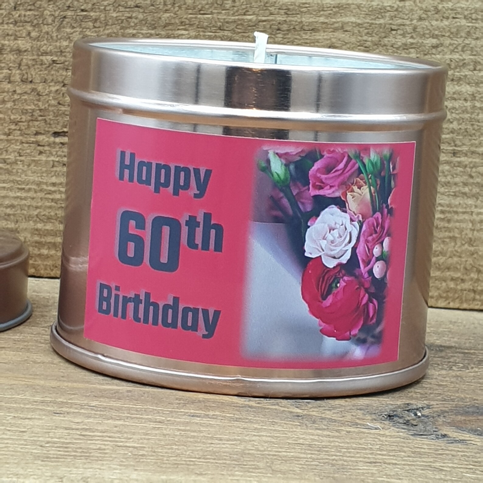 Happy 60th Birthday Candle With a 60th Birthday Etsy