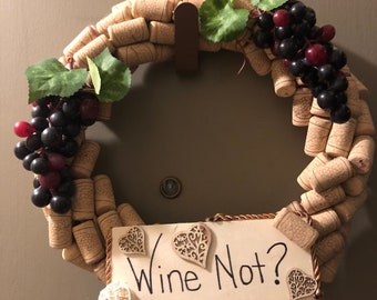 Wine not? Wine Cork wreath