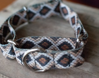 Handmade Martingale Dog Collar | Martingale Collar | Snakeskin Collar