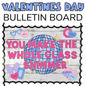Valentines Day Bulletin Board Kit & February Bulletin Board, Valentines Day Classroom Door Decor