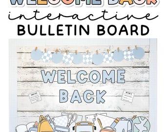 Tableau d'affichage pour la rentrée scolaire avec activité de rentrée scolaire pour une décoration bohème dans une salle de classe