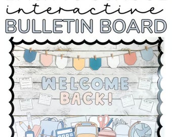 Back to School Bulletin Board Kit with a Student Back to School Activity