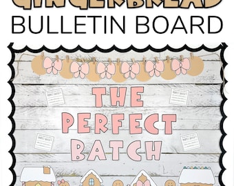Gingerbread Bulletin Board Kit - Perfect as Winter Bulletin Board or Christmas Bulletin Board Kit