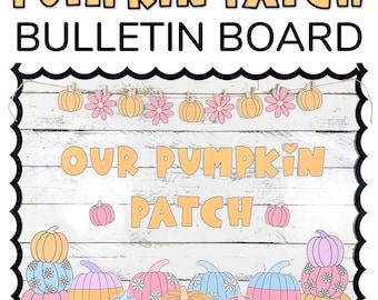Fall Bulletin Board Kit, October Bulletin Board, Pumpkin Bulletin Board, Fall Classroom Door Decor, Pumpkin Spice Bulletin Board