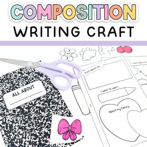 Composition Notebook Craft - All About Me Printable for Composition Notebook Classroom Decor Theme