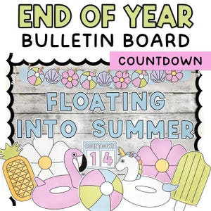 Summer Bulletin Board Kit, End of Year Bulletin Board, PLUS Countdown to Summer