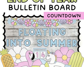 Summer Bulletin Board Kit, End of Year Bulletin Board, PLUS Countdown to Summer