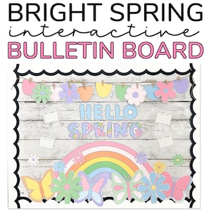 Spring Bulletin Board Kit & Spring Classroom Door Decor