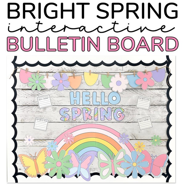 Spring Bulletin Board Kit & Spring Classroom Door Decor