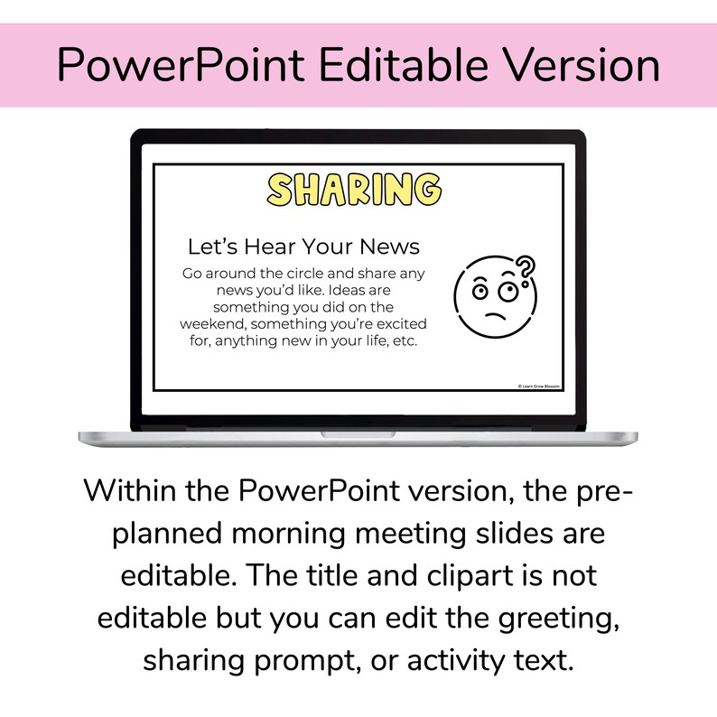 Morning Meeting Slides and Editable Google Slides Template for Teachers ...