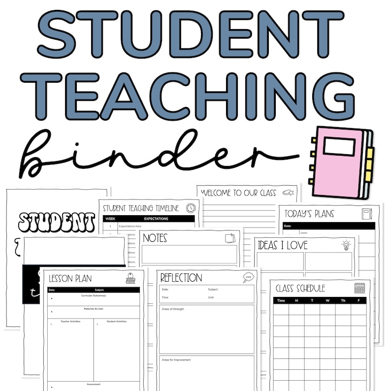 Student Teacher Binder Including Student Teacher Letter and Student Teacher Planner image 1