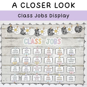 Composition Notebook Decor Class Jobs Editable & Classroom Job ...