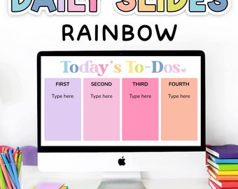 Google Slides™ Template for Teachers Including Morning Slides, Class Slides & Teacher Slides