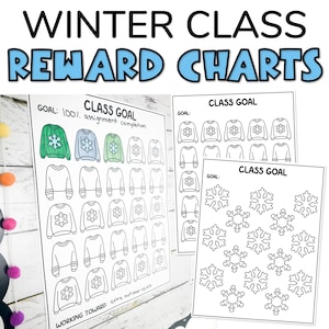 Winter Classroom Reward & Classroom Incentive Charts als einfaches Klassenzimmer-System