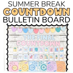 Summer Bulletin Board | Summer Countdown Bulletin Board | Summer Classroom Door Decor | End of Year Bulletin Board