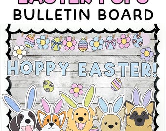 Spring Bulletin Board Kit, Easter Bulletin Board & April Bulletin Board