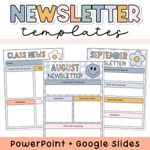 Boho Classroom Newsletter - Monthly & Weekly Newsletter Template Editable Matches Boho Classroom Decor Bundle