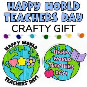 Ideia de artesanato para o Dia Mundial dos Professores e presente para o Dia Mundial dos Professores de alunos