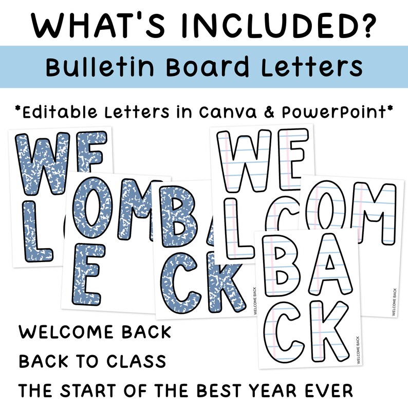 Bright Welcome Back to School Bulletin Board for Bright Classroom Decor ...