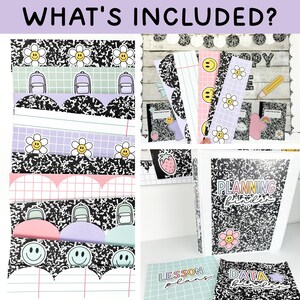 Composition Notebook Classroom Decor Bundle & Pastel Classroom Decor ...