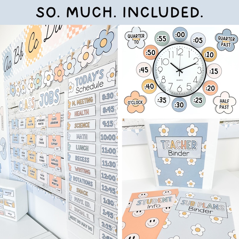 Calm Neutral Boho Classroom Decor Bundle | Gingham & Checkered Boho Classroom Decor Theme image 5