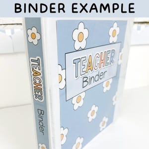 Teacher Binder Covers - Editable, Boho Binder Covers & Binder Spine Template Matches Boho Classroom Decor Bundle image 5