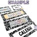 Student Name Labels for Composition Notebook Classroom Decor Classroom ...