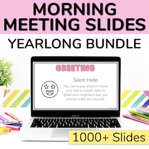 Morning Meeting Slides and Editable Google Slides Template for Teachers for Morning Meeting