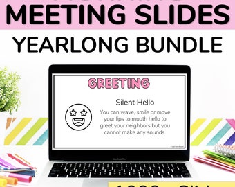 Morgen Meeting Folien und bearbeitbare Google Slides Vorlage für Lehrer für die Morgenbesprechung