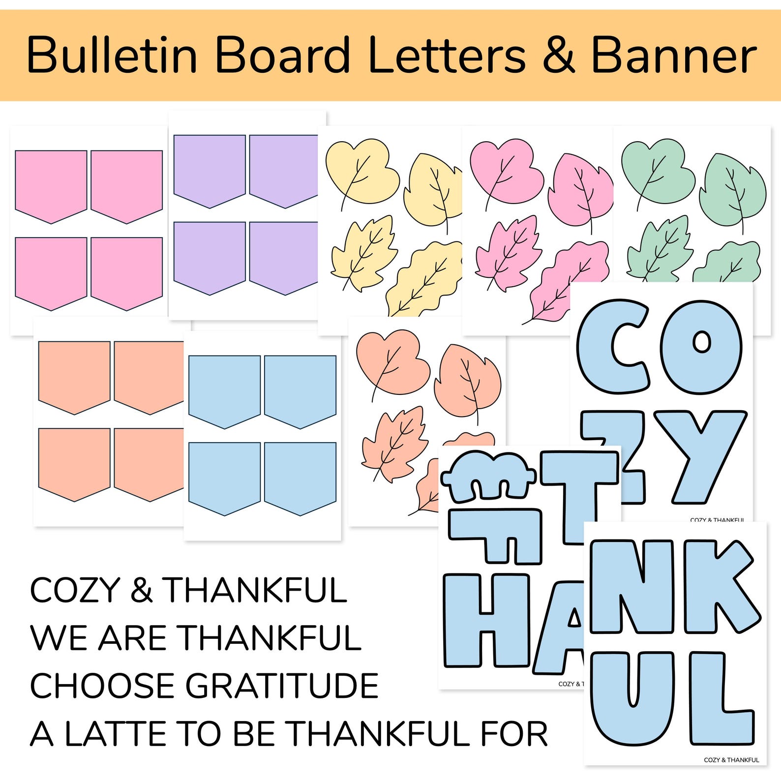 Gratitude Mug Thanksgiving Craft to Co-create a Thankful Bulletin Board ...