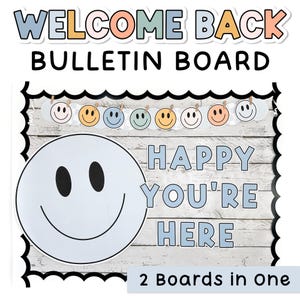 Welcome Back to School Bulletin Board Kit - A Boho September Bulletin Board